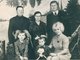 На снимке: стоят Андрей и Мария Молотиловы, Анатолий Камель –  муж Люси; сидят Люся  с детьми.  г. Борисов,  1974 год. Неизвестный фотограф