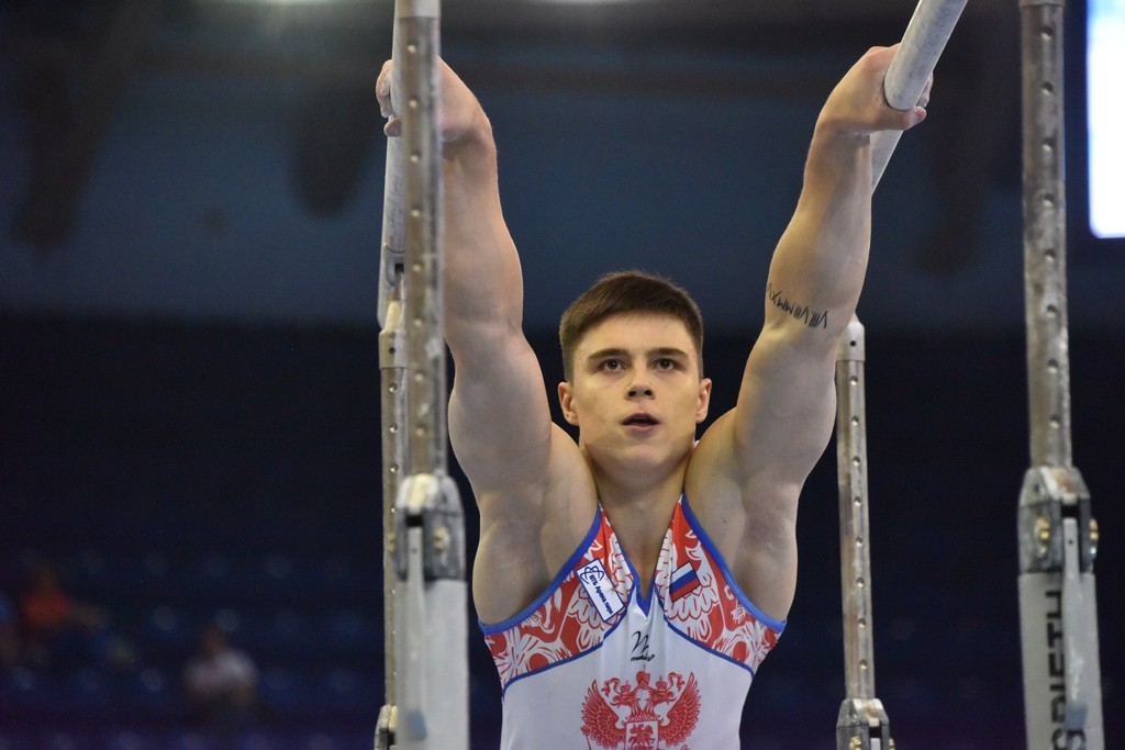 Никита Нагорный на Кубке России по спортивной гимнастике в Екатеринбурге