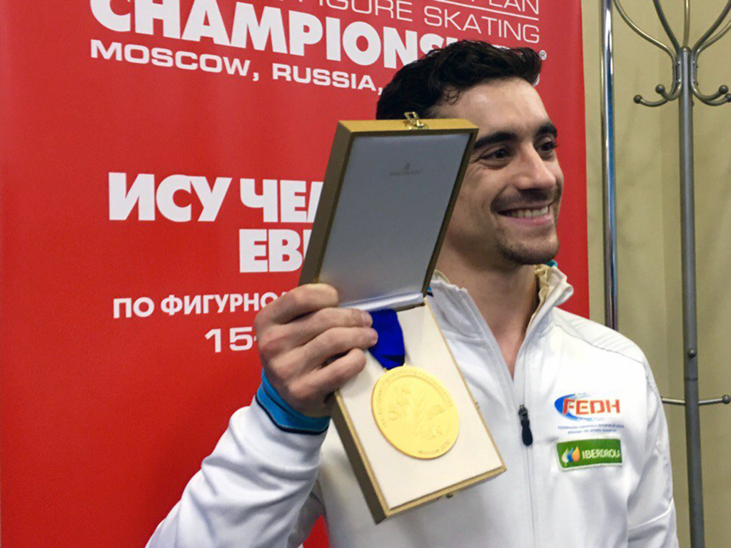 Хавьер Фернандес с шестой золотой медалью Чемпионата Европы по фигурному катанию подряд