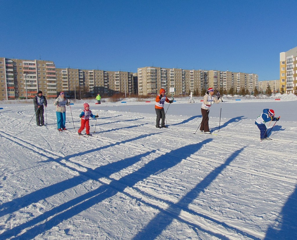 Лыжня России, лыжи, Нижний Тагил, Свердловская область, дети, семья