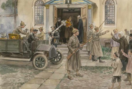 Иван Владимиров. Реквизиция церковного имущества в Петрограде. 1922