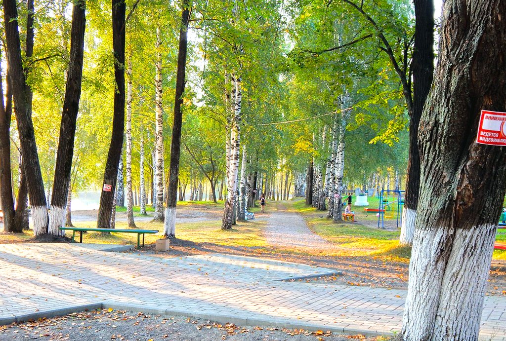 После реконструкции городской парк, который в советские годы был любимым местом новолялинцев, снова стал главной городской достопримечательностью и любимым местом молодожёнов. Фото: «Обозрение»