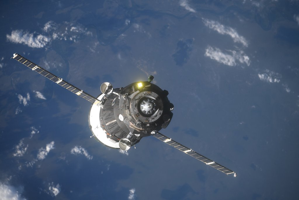 Пилотируемый космический корабль «Союз МС-09» пристыковался к МКС 8 июня 2018 года. Фото: личный блог Олега Артемьева.