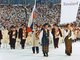 Екатеринбургский динамовец Сергей Чепиков стал первым уральцем,  кому было доверено нести флаг страны на церемонии открытия зимней Олимпиады. Фото РИА Новости.