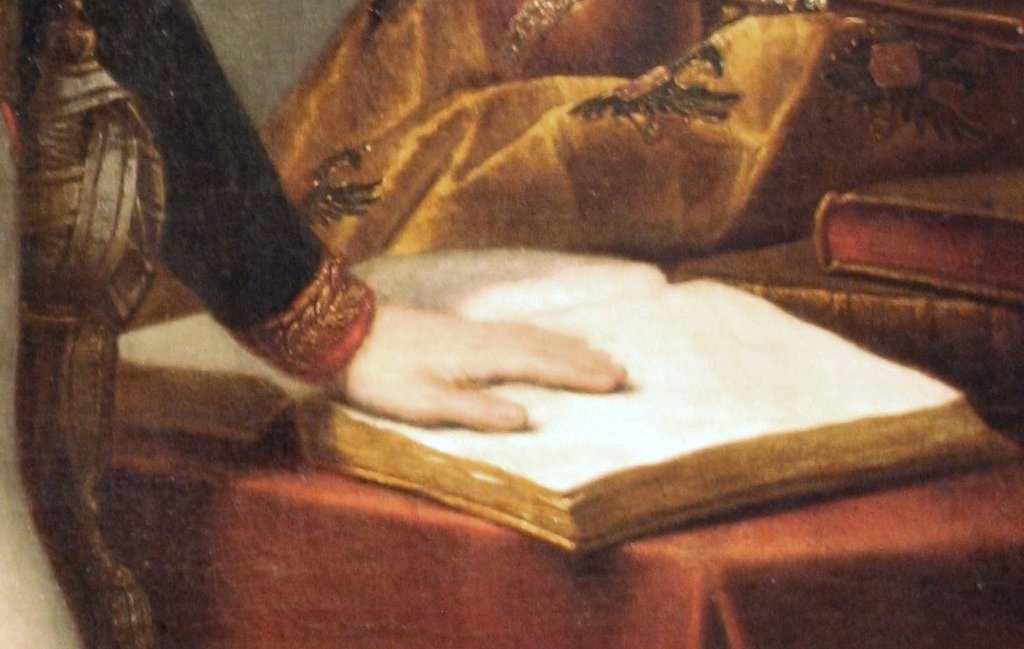 Рука императора Александра I. Фрагмент картины Степана Щукина, нарисованной в 1808 году