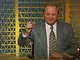 Эдуард Россель поздравляет свердловчан с новым  1996 годом с бокалом в руке. Тогда это было в тренде. Фото из архива ГТРК «Урал»