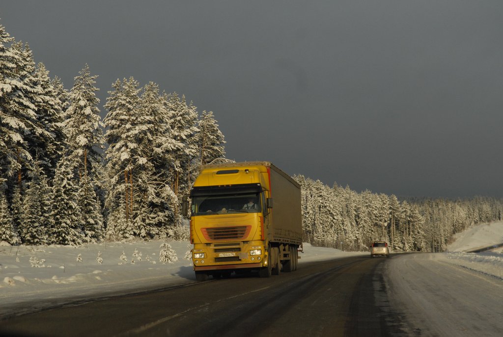В ответ на действия украинцев Россия ввела запрет на движение по своей территории для украинских грузовиков. Фото: Александр Зайцев.