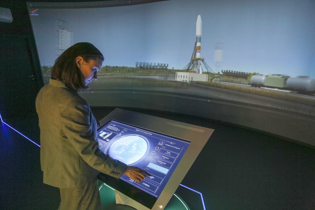 В музее НПО автоматики посетителям демонстрируют 3D-старт ракеты. Фото: Владимир Мартьянов