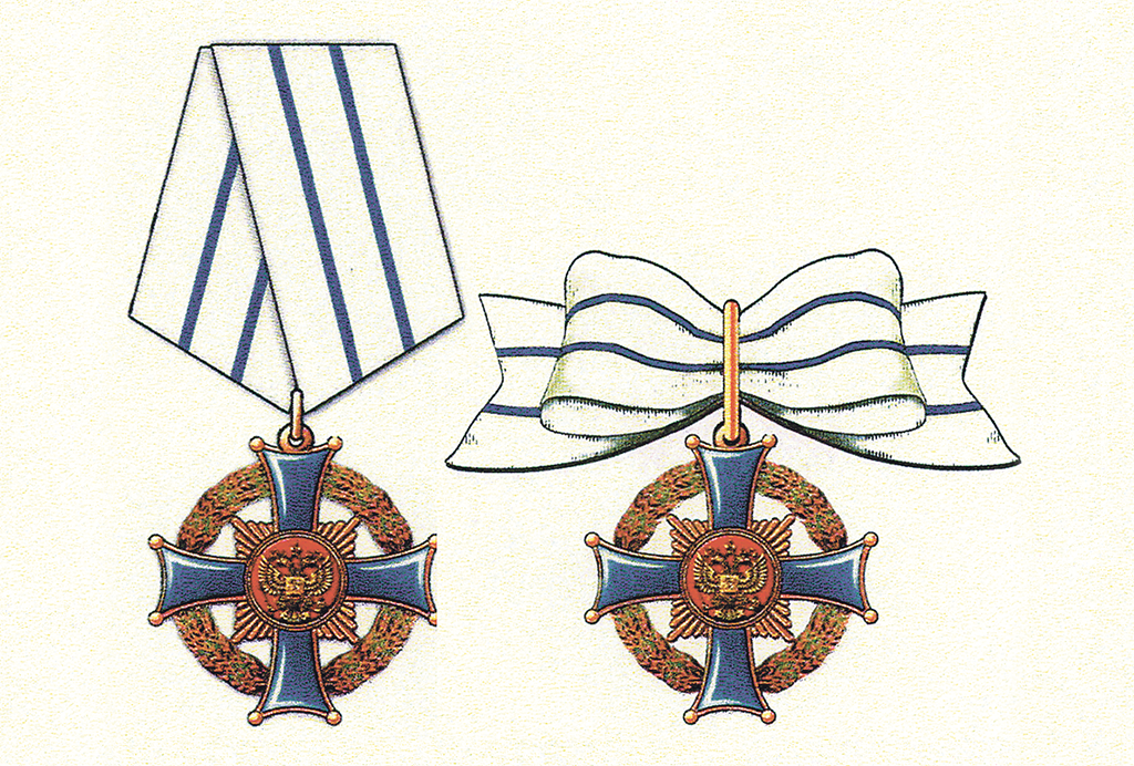 Мужской и женский знаки ордена для ношения  в торжественных случаях