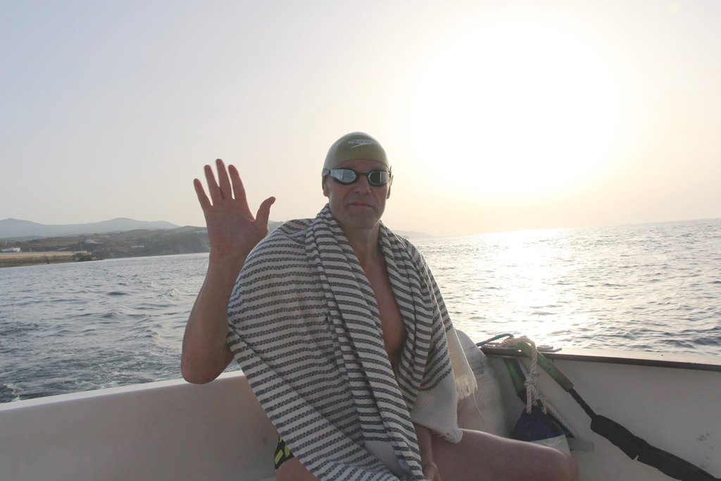 Игорь Макеев проплыл Гибралтарский пролив  за 4 часа 37 минут. Фото: из личного архива Игоря Макеева