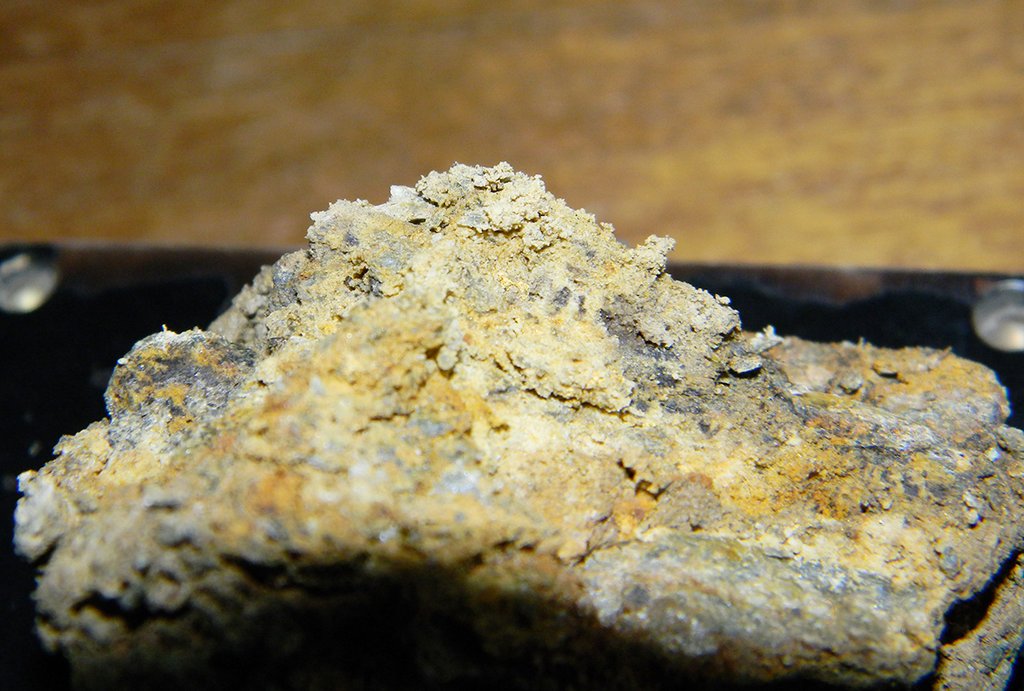 Кварц-карбонатный сланец с вкраплениями золота  с Икрянского месторождения. Фото: «Знамя Победы»