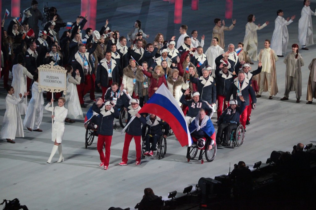 На Паралимпиаде в Сочи российские спортсмены заняли первое место в общем медальном зачёте, завоевав 80 наград различного достоинства. Фото: paralymp.ru