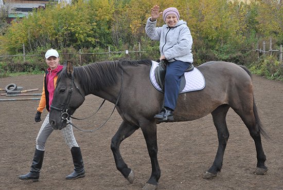 Фото: Алексей Кунилов.Мария Фёдоровна Брусницына считается в клубе одной из лучших наездниц. 