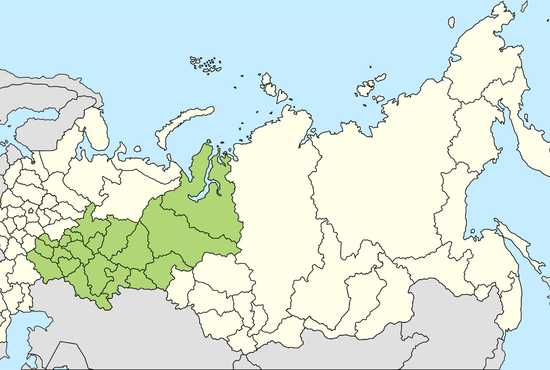 Площадь Приволжско-Уральского военного округа составляла 2 млн 780 тысяч квадратных километров