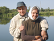 Михаил Воробьёв и его жена Майя на любимой рыбалке. Фото: Светлана Воробьёва