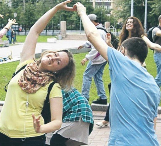 В России самые массовые танцевальные акции сейчас проходят в Москве, в мире –  в Нью-Йорке. Автор фото неизвестен.