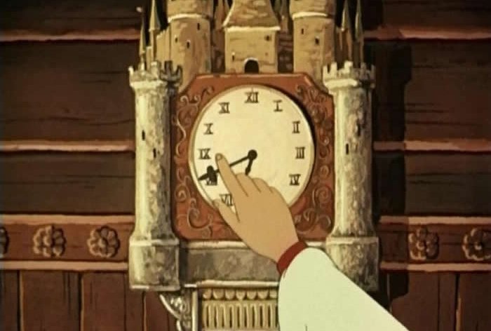 Часы настенные. Кадр из мультфильма «Аленький цветочек»