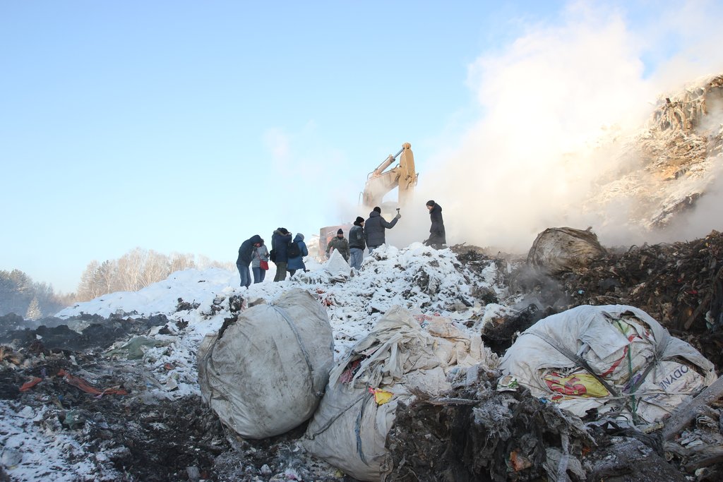 1 февраля по определению городского суда наконец-то прекращён приём мусора на полигон. Фото: Красное знамя