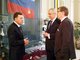 Сверка часов: (слева направо) губернатор Евгений Куйвашев, посол РФ во Франции Алексей Мешков и торгпред РФ во Франции Александр Туров