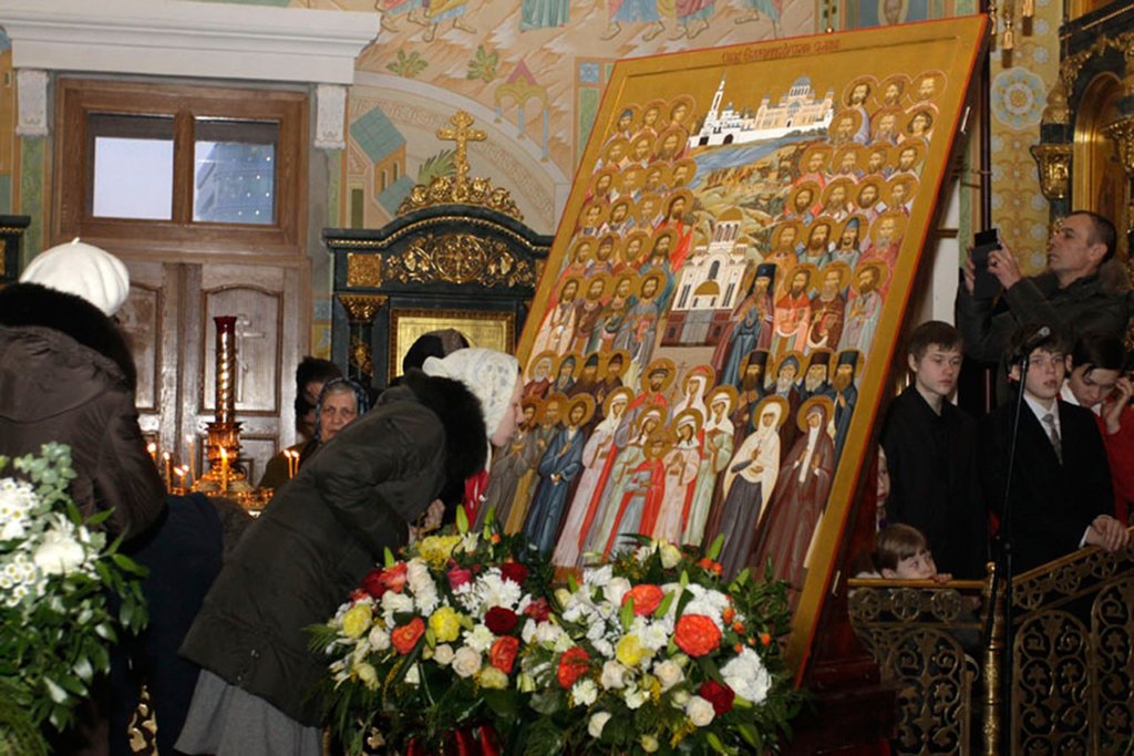 Икона Собор Екатеринбургских святых. Фото: пресс-служба Екатеринбургской епархии