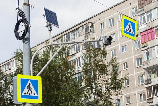 В городе завершён очередной этап работ по повышению безопасности улиц для пешеходов. фото: Александр Исаков