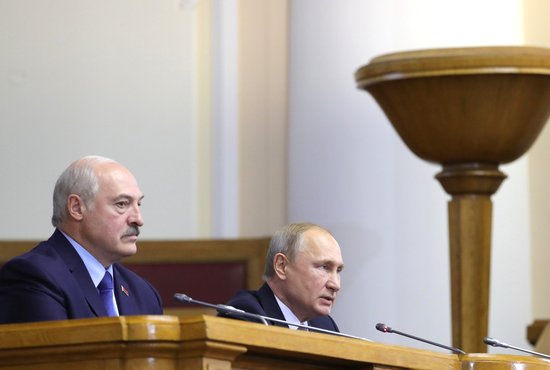 Александр Лукашенко предложил Владимиру Путину подготовить программу стратегии интеграции до 8 декабря. Фото: пресс-служба Кремля