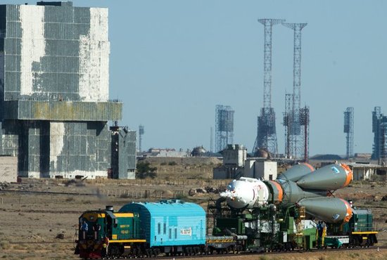 Ракета уже установлена в стартовом сооружении площадки № 1 («Гагаринский старт»). Фото: ЦПК им Гагарина
