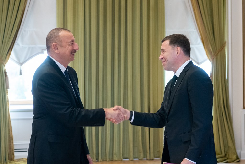 Евгений Куйвашев и Президент Азербайджана