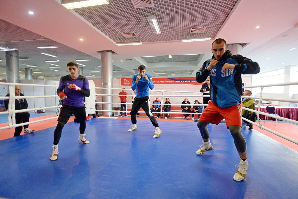 Открытая тренировка по боксу сборной России