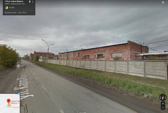 В Ирбите утверждены границы бывшего винокуренного завода. Фото: Карты Google