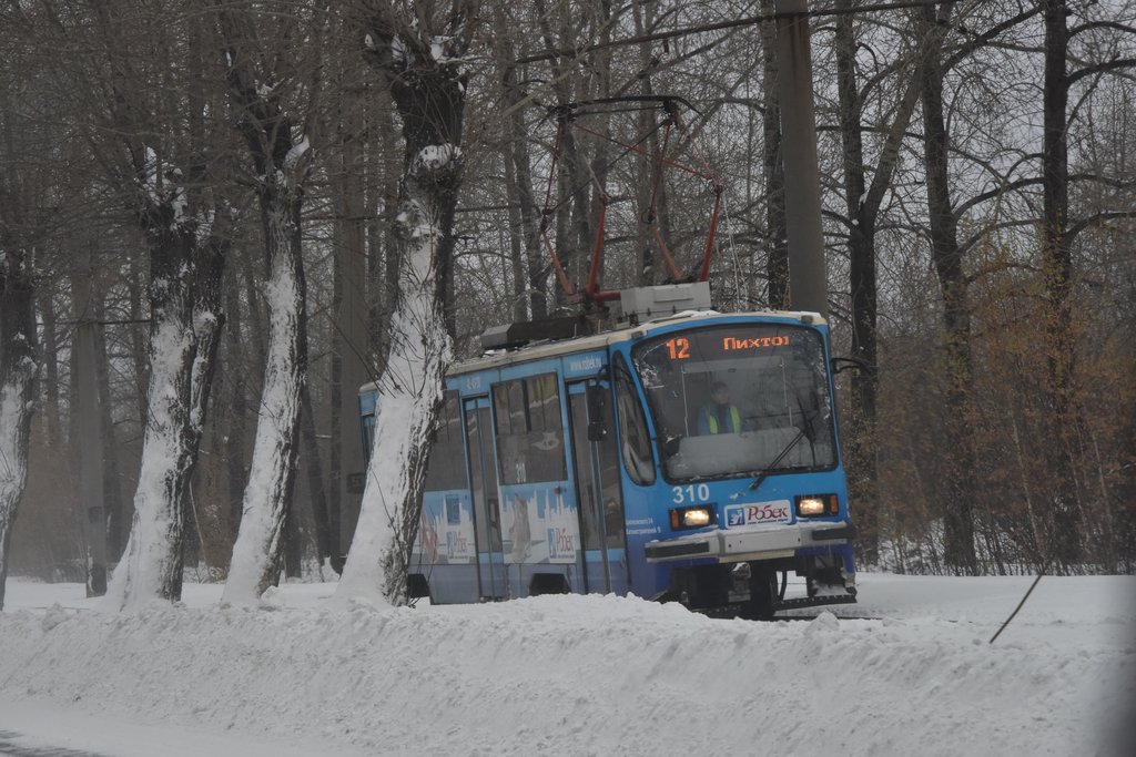 Трамвай зимой