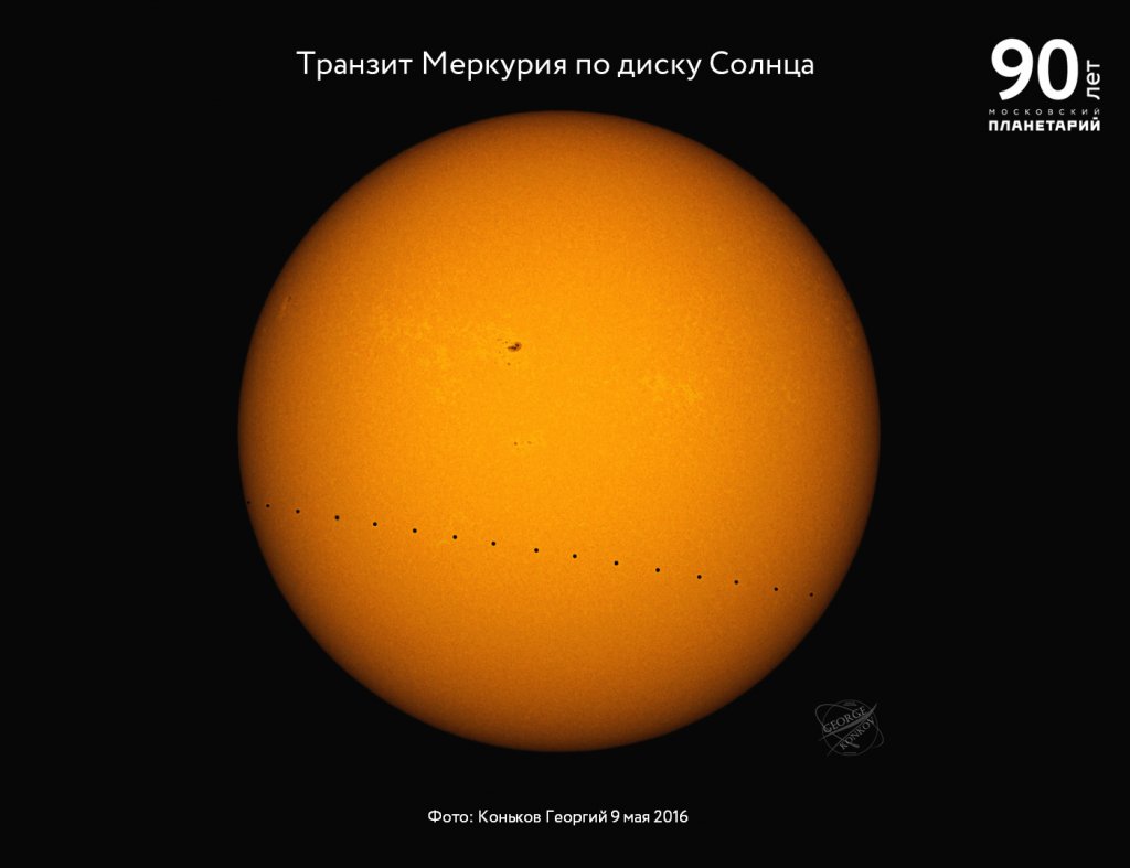 Транзит Меркурия по диску Солнца 11 ноября