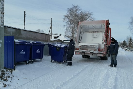 В Сосьвинском ГО перешли на контейнерный сбор ТКО. Фото: пресс-служба ООО "Компания "Рифей"