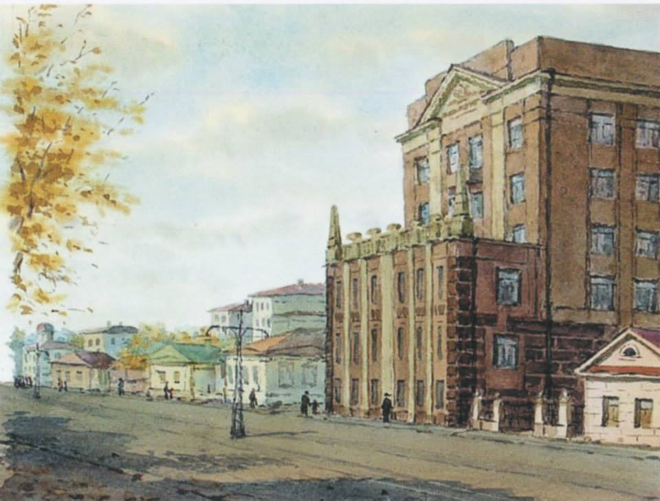 Здание екатеринбургского духовного училища. Иван Ильин (1953)