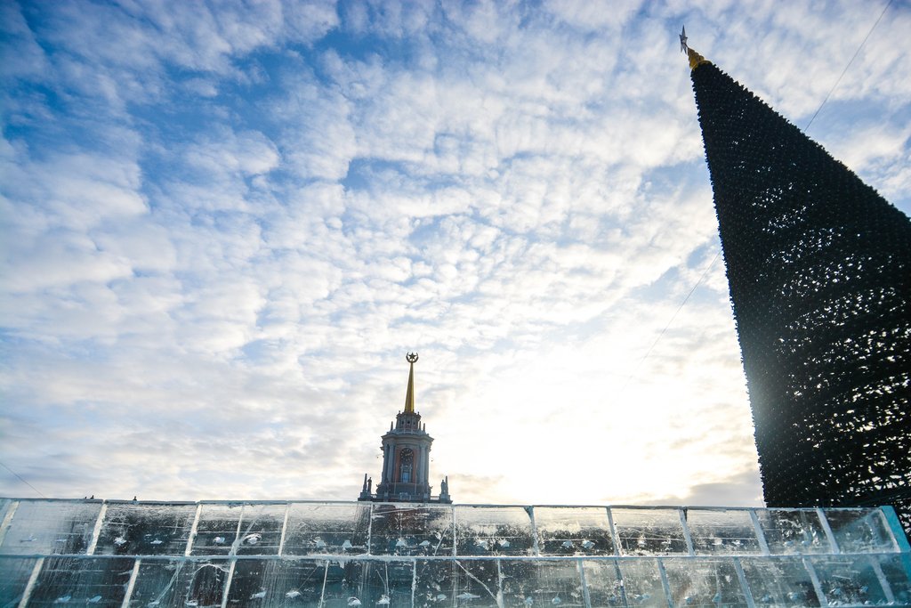 Главная ёлка в Екатеринбурге
