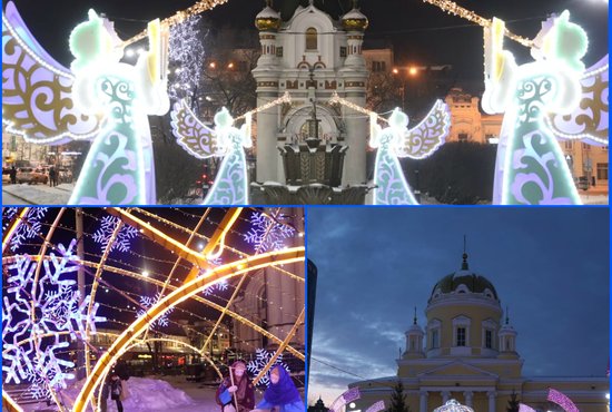 Рождественские шары и ангелы украсили Екатеринбург. Фото: пресс-служба Фонда святой Екатерины