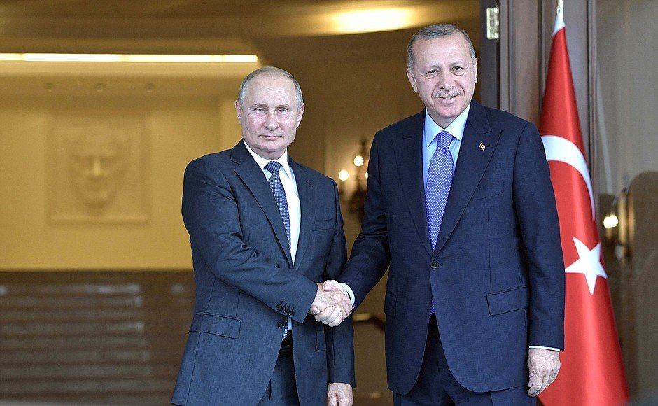 встреча Президента России Владимира Путина и главы Турции Реджепа Тайипа Эрдогана