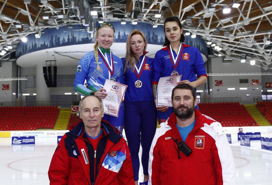 Призёры первенства России по конькобежному спорту