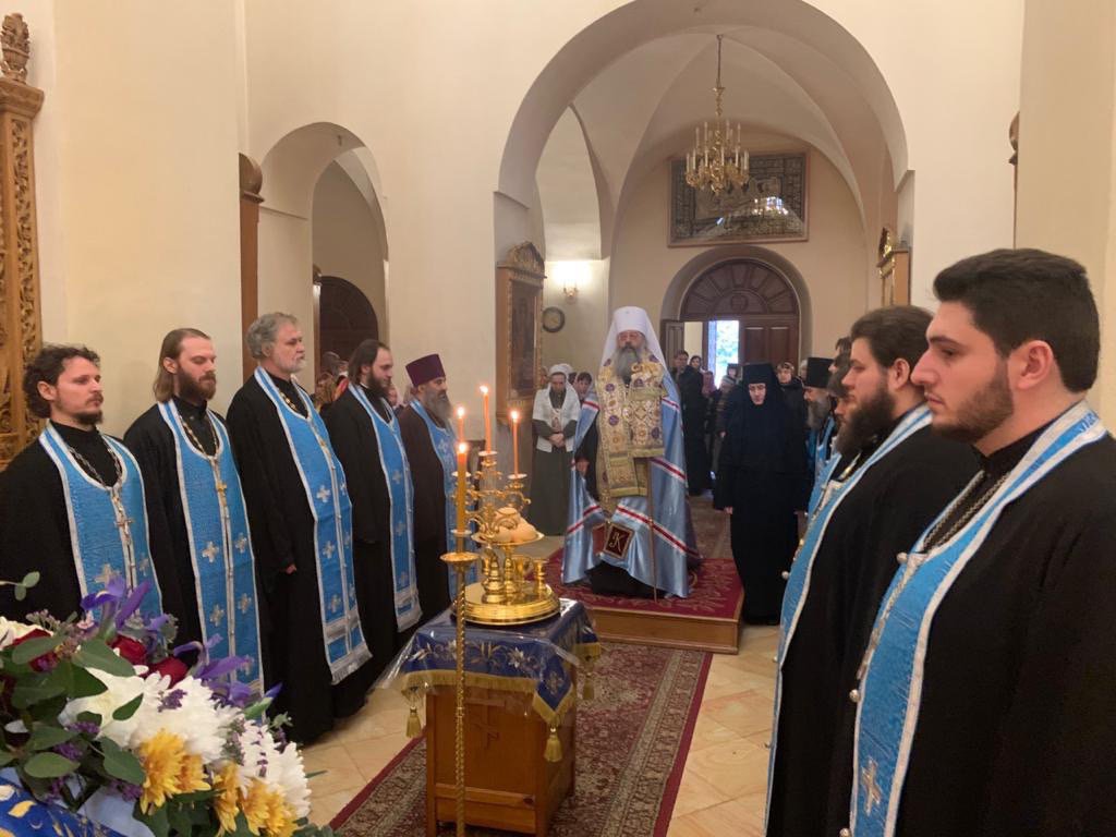 Митрополит Кирилл совершил всенощное бдение в Горненском женском монастыре Русской Духовной Миссии в Иерусалиме.