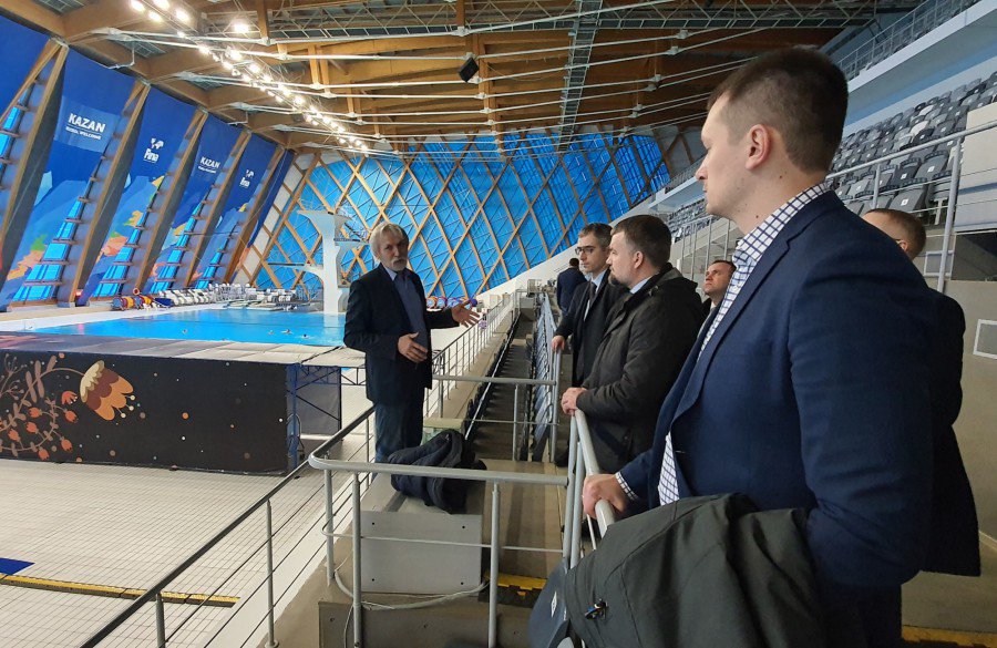 Екатеринбургская делегация посетила объекты Универсиады-2013 в Казани