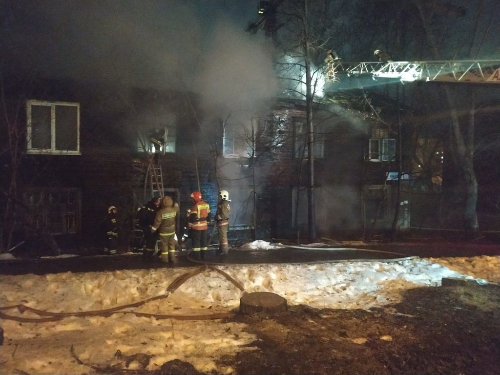 В пожаре на ул. Омская погибли восемь человек.