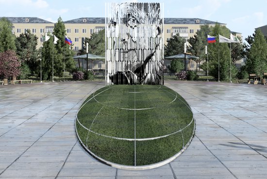 В центре парка разместят арт-объект с портретом Владислава Тетюхина Фото: пресс-служба Верхней Салды