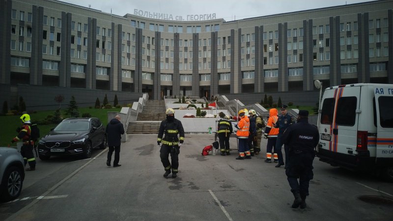 Пожар в больнице СВ. Георгия