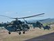 В воздух взлетали поочерёдно ударные вертолёты Ми-24, военно-транспортные Ми-8 и крупнейший в мире транспортный вертолёт М-26. Фото: Галина Соловьёва