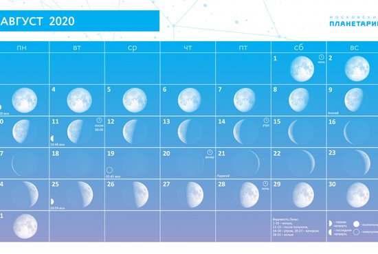 Полнолуние в августе придётся на 3-е число. Фото: Московский планетарий