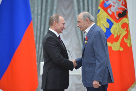 Владимир Путин поздравил Валентина Гафта с 85-летием. Фото: сайт Кремля.