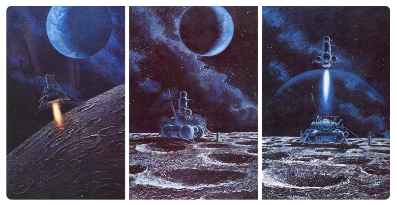 Картина А.Леонова и А.Соколова "Луна-16"