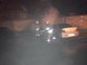 На Краснодарской в Екатеринбурге загорелся автомобиль Toyota Land Cruiser. Фото: пресс-служба ГУ МЧС России по Свердловской области.