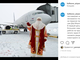 Сегодня в аэропорту Кольцово трудится Дед Мороз. Фото: скрин поста в Instagram