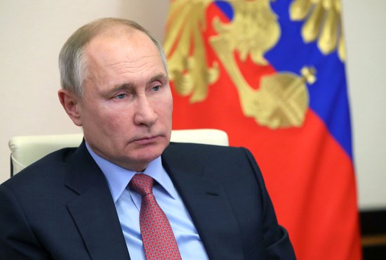 Глава государства выразил мнение, что эпидемиологическая ситуация в России стабилизировалась. Фото: пресс-служба Кремля.